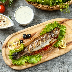 Форель фаршированная овощами Форель фаршированная овощами