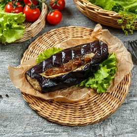 Шашлык из баклажана с курдюком Шашлык из баклажана с курдюком