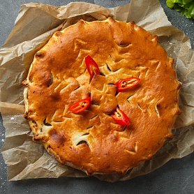 Осетинский пирог с мясом Осетинский пирог с мясом